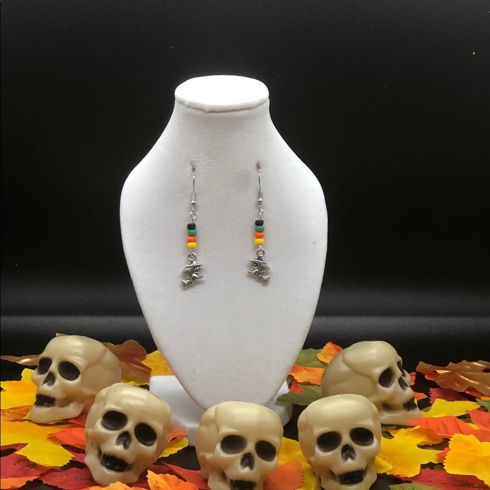 Halloween witch earrings